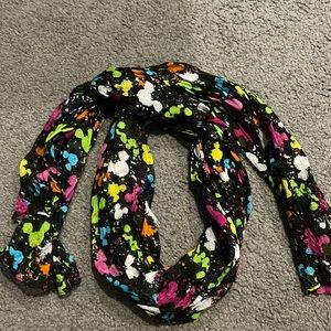 Mickey Paint Splatter Scarf